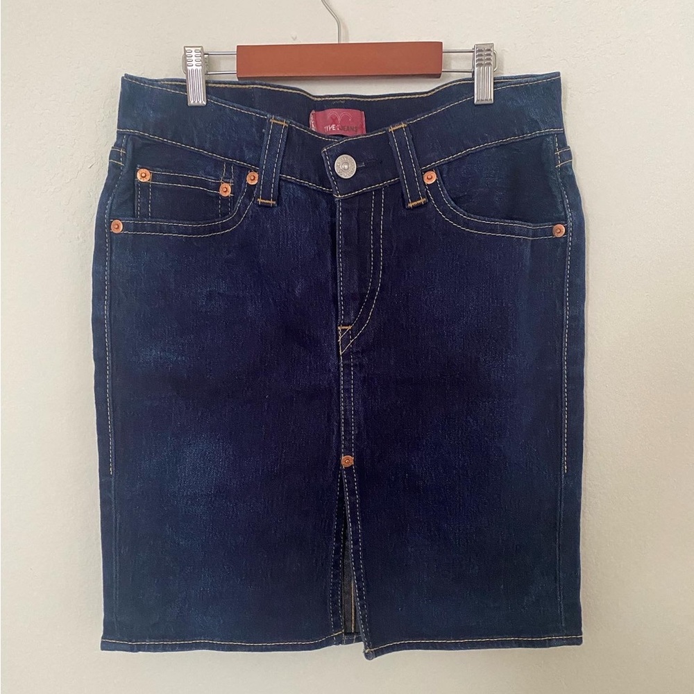 Levi vintage jean skirt